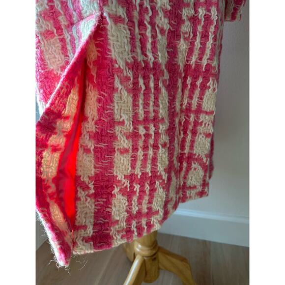 Love Shack Fancy Asryn Coat in Majestic Pink Tweed Size Large - Picture 15 of 16